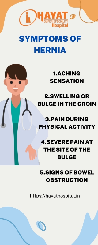 Symptoms of hernia