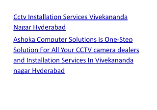 Cctv Installation Services Vivekananda Nagar Hyderabad (1)