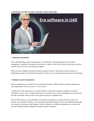Erp software in UAE