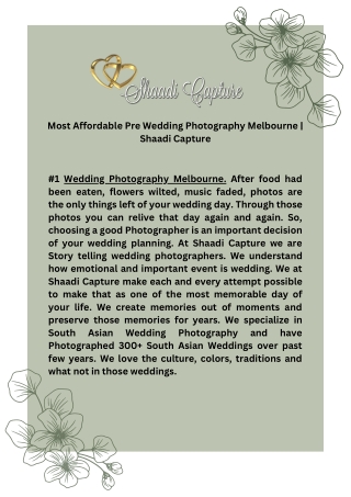 Most Affordable Pre Wedding Photography Melbourne  Shaadi Capture