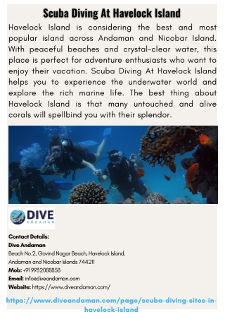 Scuba Diving At Havelock Island