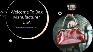 Wholesale Bag Manufacturer USA