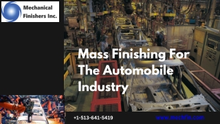 Mass Finishing For The Automobile Industry