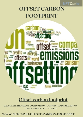 Offset carbon footprint