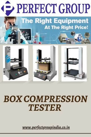 Box compression tester | Perfectgroupindia