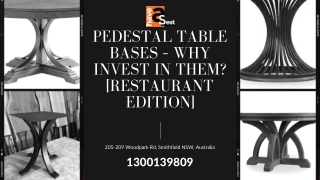 Pedestal Table Bases – Why Invest in Them [Restaurant Edition]