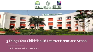 3 Things Your Child Should Learn at Home