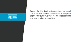 Searching For The Best Swinging Chair Hammock  Shade Matter