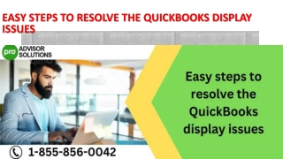 Easy steps to resolve the QuickBooks display issues