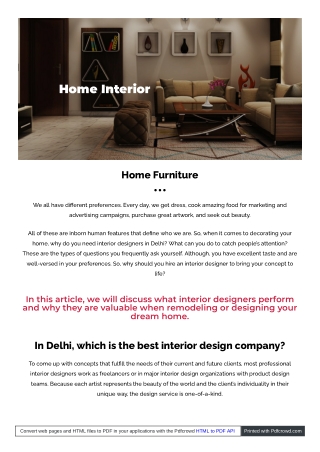 How to find the right home interior design? | Lavispace