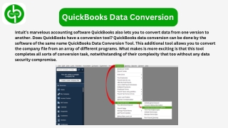 QuickBooks Data Conversion