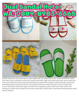 ౦88ᑫ·8ᑫ8З·6665 (WA) Info Harga Sandal Hotel Souvenir Sandal Jepit Buat Pernikaha