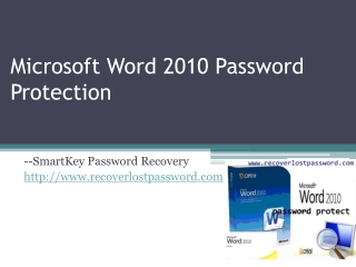 Microsoft Word 2010 Password Protection