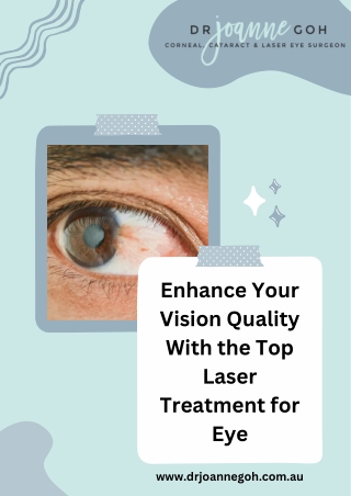 Enhance Your Vision Quality With the Top Laser Treatment for Eye