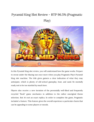 Pyramid King Slot Review