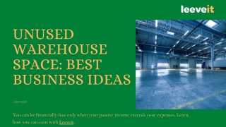 Unused Warehouse Space Best Business Ideas