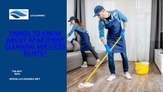 Things to Know About Apartment Cleaning Services in Nyc?