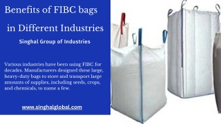 Benefits of FIBC bags in Different Industries