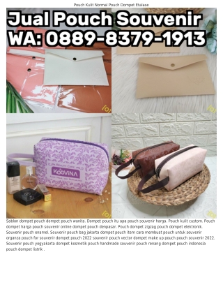 Ô88ᑫ.83ᜪᑫ.lᑫl3 (WA) Pouch Dompet Jepit Pouch Atau Dompet