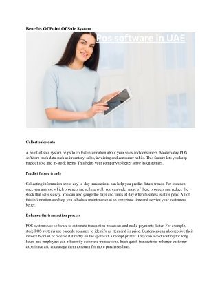 Pos software in UAE
