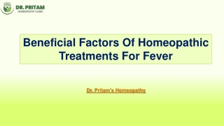 Beneficial Factors Of Homeopathic Treatments For Fever