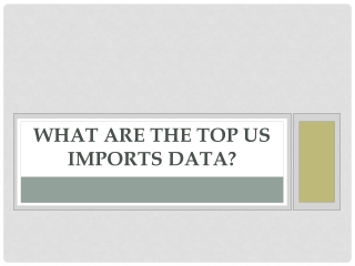 What are the top US Imports Data?