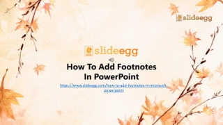 How To Add Footnotes In Microsoft PowerPoint Presentation