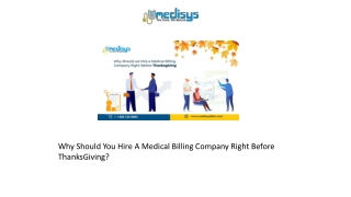 Why Should You Hire A Medical Billing Company Right Before ThanksGiving