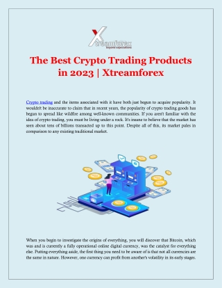 The Best Crypto Trading Products in 2023 | Xtreamforex