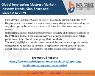 Innerspring Mattress Market-FMCG