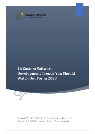 16 Custom Software Development Trends You Should Watch Out For in 2023