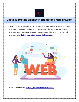 Digital Marketing Agency in Brampton | Mediaira.com