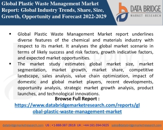 Plastic Waste Management Market-Chemical Material