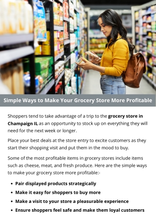 Simple Ways to Make Your Grocery Store More Profitable