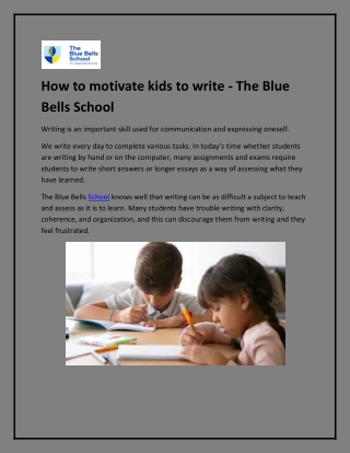 School Admission in Gurgaon - The Blue Bells School