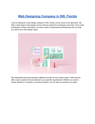 Web Designing Company in SW, Florida