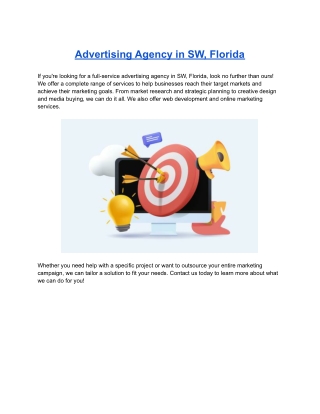 Advertising Agency in SW, Florida