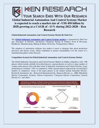 Global Industrial Automation Market End Users - Ken Research