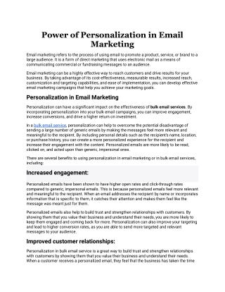 Power of Personalization in Email Marketing.docx