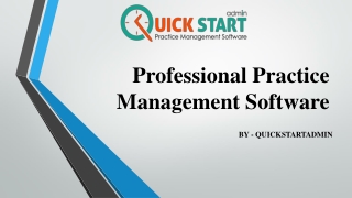 Professional Practice Management Software – QSA