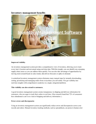 Inventory Management Software Dubai