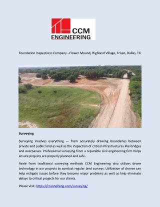Foundation Inspections Company Flower Mound, Highland Village, Frisco, Dallas