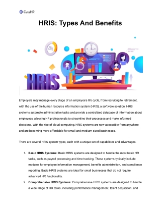 HRIS_ Types And Benefits