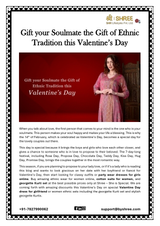 Gift your Soulmate the Gift of Ethnic Tradition this Valentine’s Day