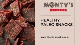 Healthy paleo snacks - Montysnacks