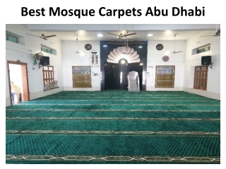 Best Mosque Carpets Abu Dhabi