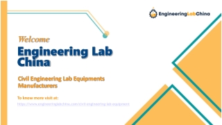 Civil Engineering Lab Equipment Manufacturers