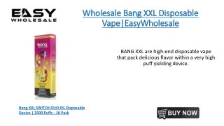 Wholesale Bang XXL Disposable Vape