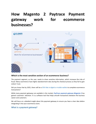 How Magento 2 Paytrace Payment gateway work for eCommerce businesses.docx