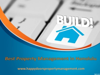 Best Property Management in Honolulu - www.happydoorspropertymanagement.com